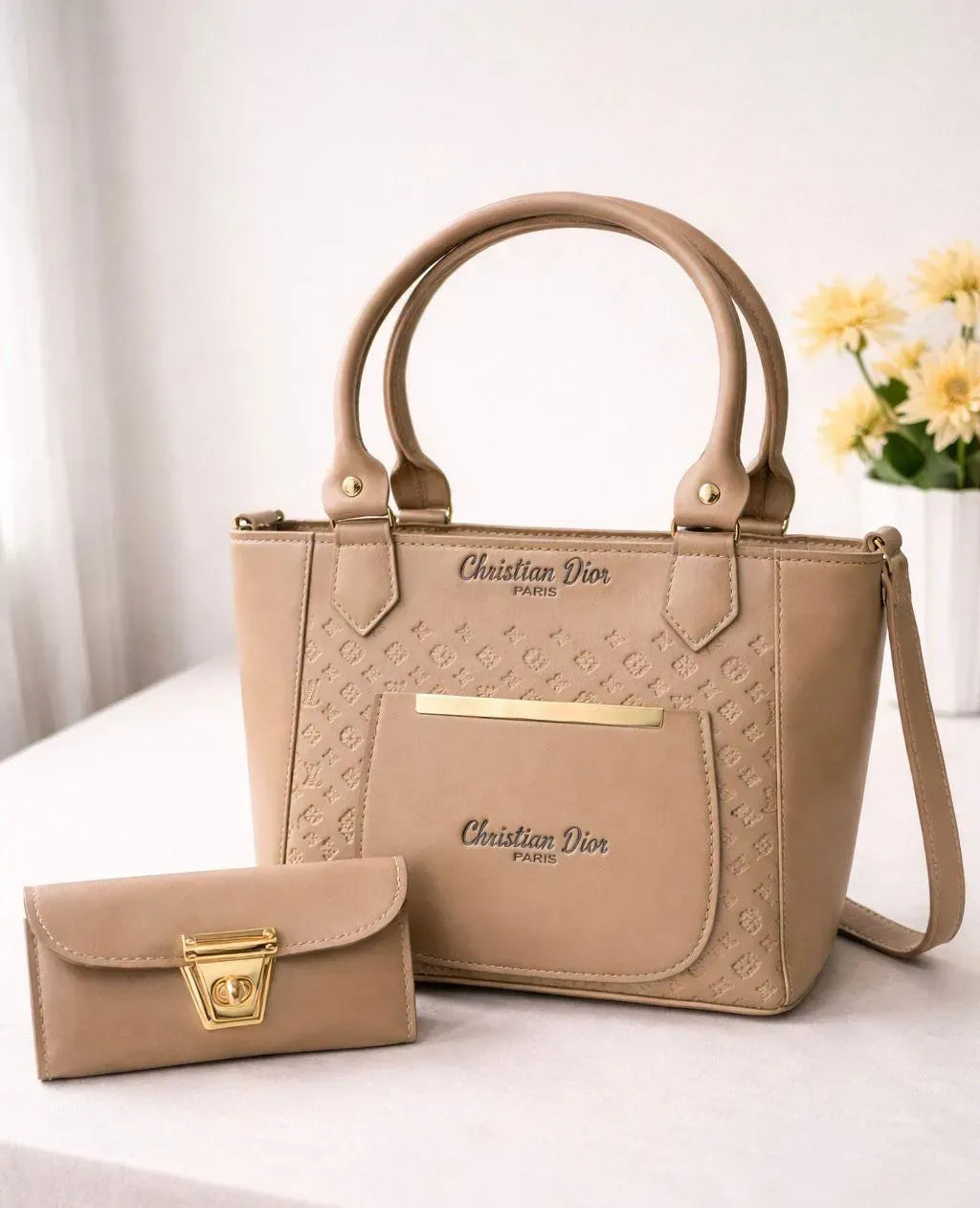 Elegant Women’s Multi-Color Leather Handbag Set