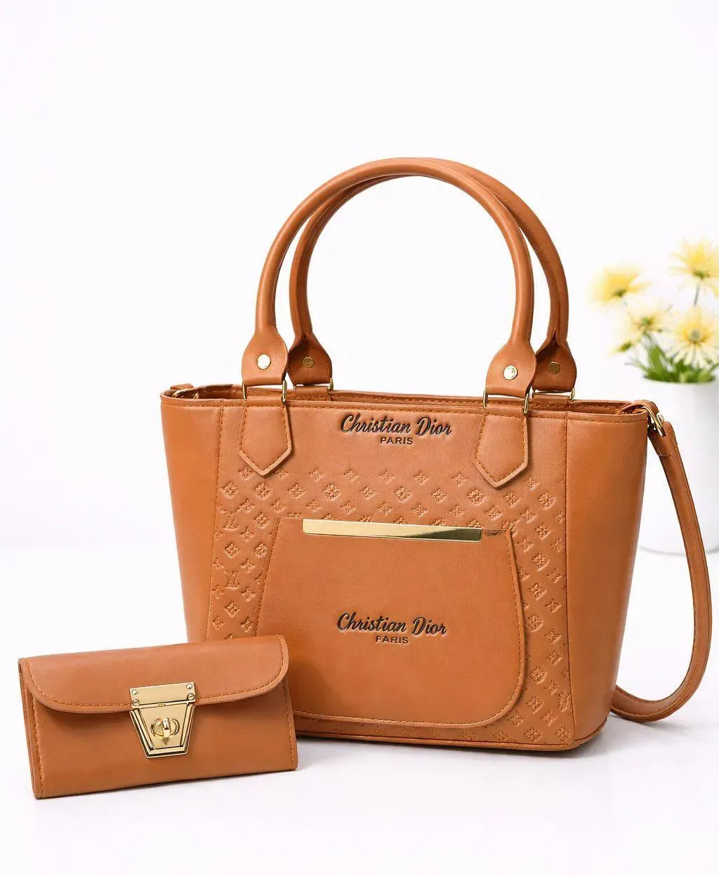 Elegant Women’s Multi-Color Leather Handbag Set