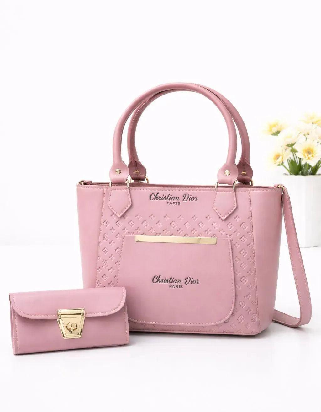 Elegant Women’s Multi-Color Leather Handbag Set