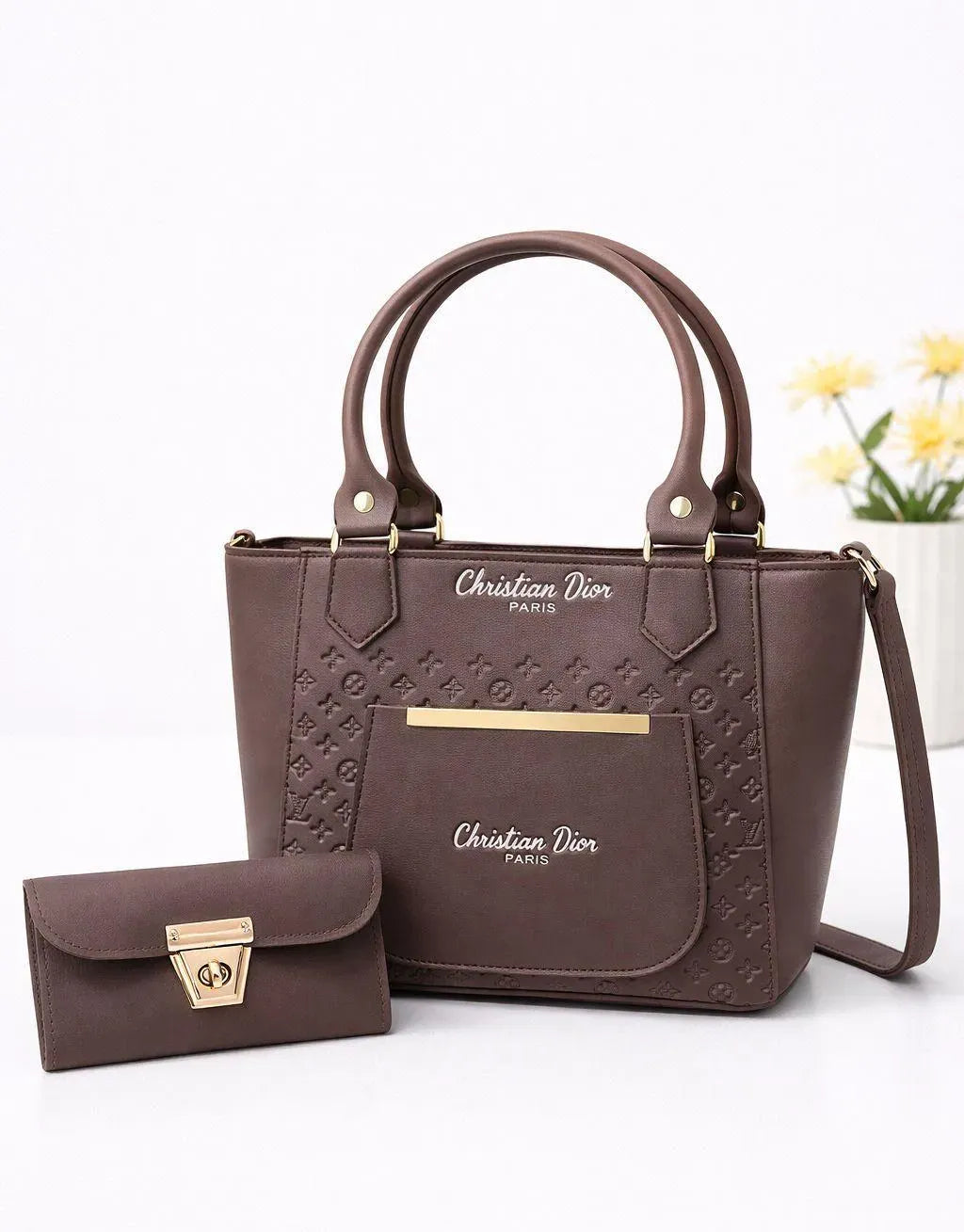 Elegant Women’s Multi-Color Leather Handbag Set