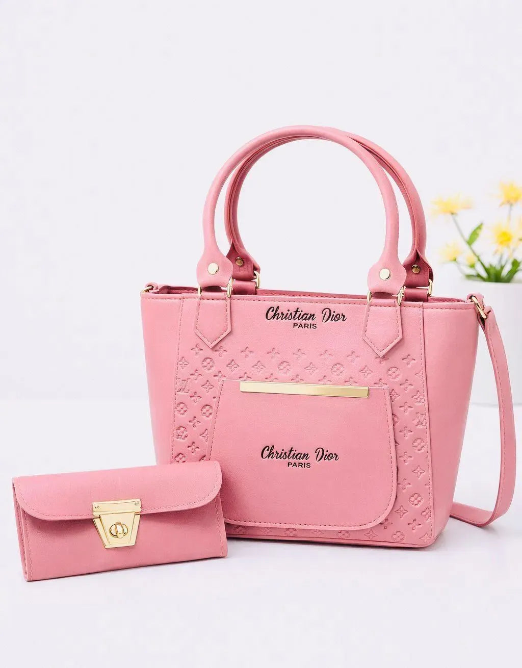 Elegant Women’s Multi-Color Leather Handbag Set