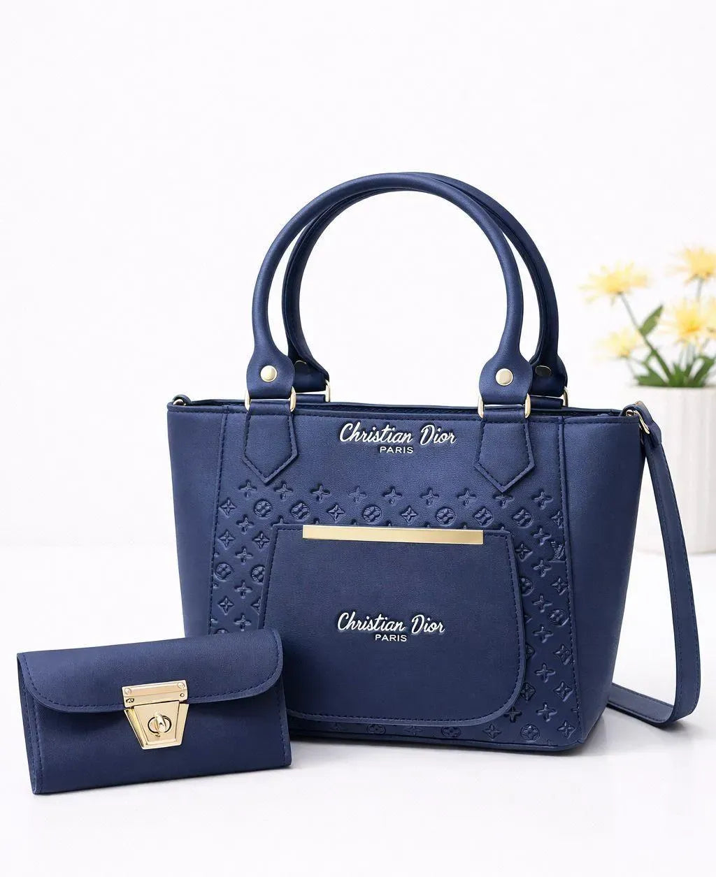 Elegant Women’s Multi-Color Leather Handbag Set